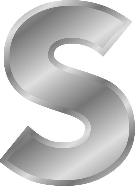 letter s clipart. Effect Letters Alphabet Silver