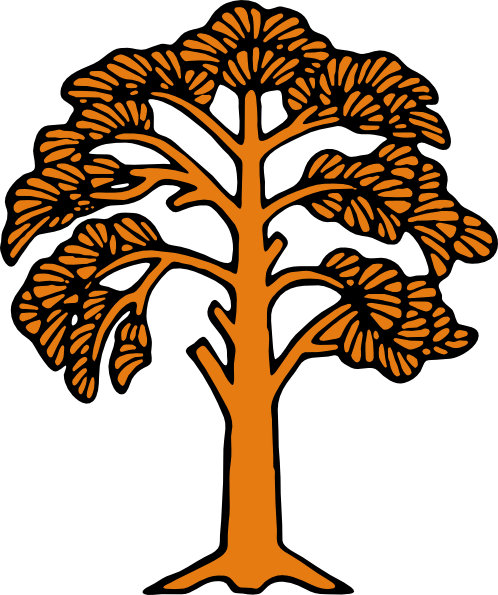 oak tree silhouette clip art. Silhouette Of A Tree