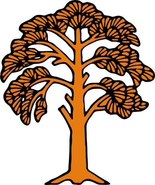 clip art tree trunk. Silhouette Of A Tree clip art