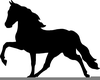 Racking Horses Free Clipart Image