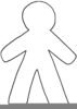 Free Clipart Gingerbread Man Outline Image