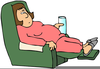 Sedentary Lifestyle Clipart Image