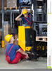 Forklift Accident Clipart Image