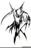 Reaper Tribal Tattoo Image