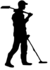 Metal Detecting Clipart Image