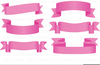 Pink Ribbon Runner Clipart Image
