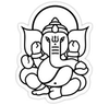 Ganesha Face Sketch Image