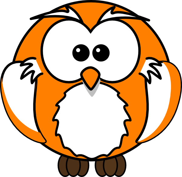 clip art orange owl - photo #35