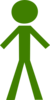 Green Stick Man Clip Art