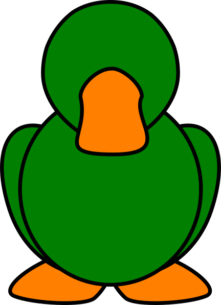 green duck clipart - photo #10