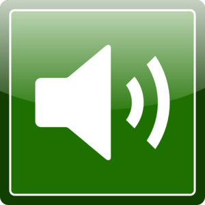 Green Audio Icon Clip Art