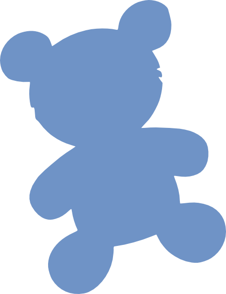 Baby Blue Bear Clip Art at Clker.com - vector clip art online, royalty