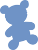 Baby Blue Bear Clip Art