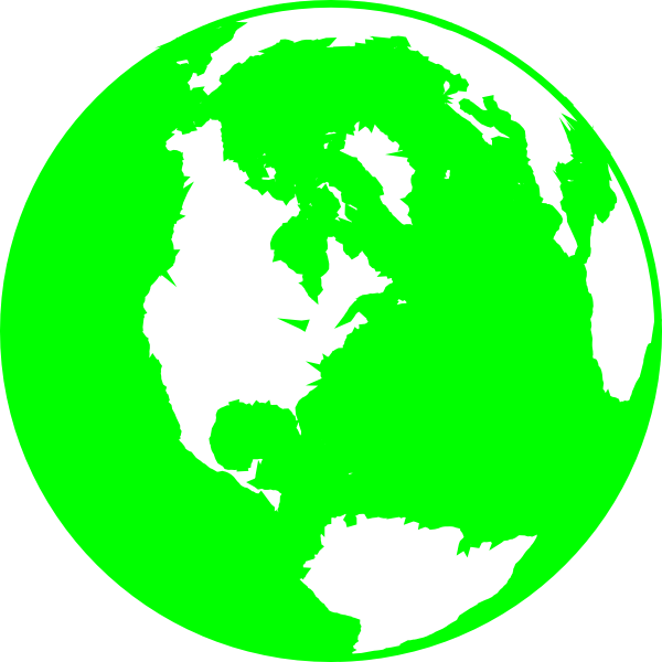 clipart green globe - photo #1