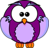 Purple Owl Clip Art