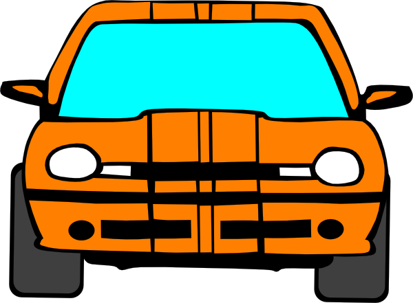 clipart orange car - photo #11