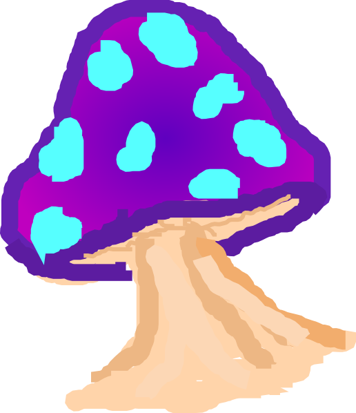 blue mushroom clipart - photo #17