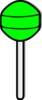 Green Lollipop Clip Art