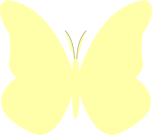 free yellow butterfly clip art - photo #8