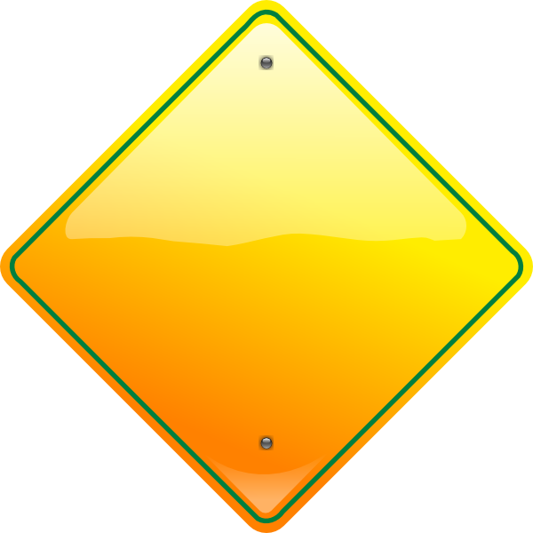 clipart yellow yield sign - photo #16