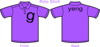 Glee Violet Polo Shirt Clip Art