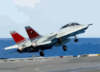 F-14d Launches From Carrier Flight Deck Clip Art