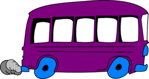 Purple School Bus Clip Art