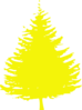 Short Tree Yellow Clip Art