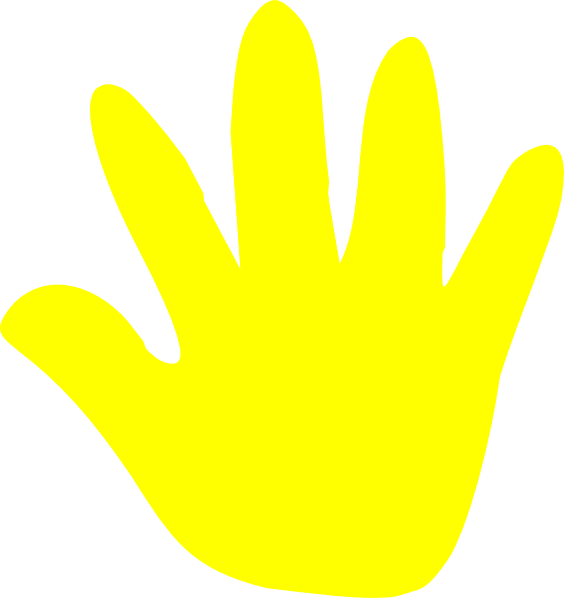 yellow hand clip art - photo #20