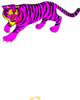 Pink Tiger Yellow Clip Art