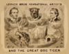 Leonzo Bros. Sensational Artists And The Great Dog, Tiger Clip Art