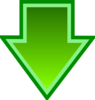 Green Down Arrow Clip Art