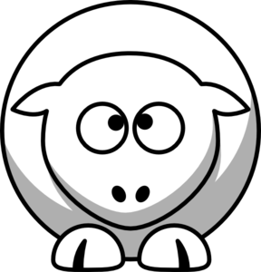 Sheep Cross Eyed Up Clip Art at  - vector clip art online, royalty  free & public domain