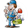 Handyman Clipart Black And White Image