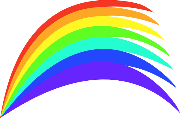 rainbow love heart background. Rainbow clip art