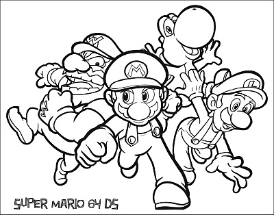 Mario Brothers Coloring Pages on Super Mario Ds Image   Vector Clip Art Online  Royalty Free   Public