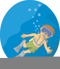 Snorkel Boy Clipart Image
