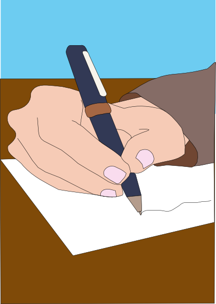 clip art writing a letter