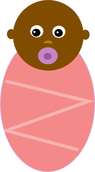 free black baby girl clipart - photo #11