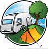 Free Trailer Park Clipart Image