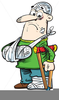 Child Crutches Clipart Image