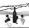 Wine Vineyard Clipart Image