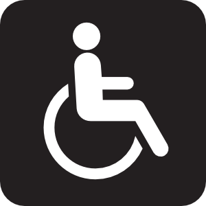 Wheelchair Accessible Black Clip Art