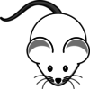 White Mouse Grey-tail Clip Art