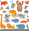 Cute Baby Farm Animals Clipart Image