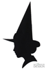 Witch Silhouette Template Image