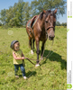 Child On Horse Clipart Image