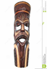 African Masks Clipart Image