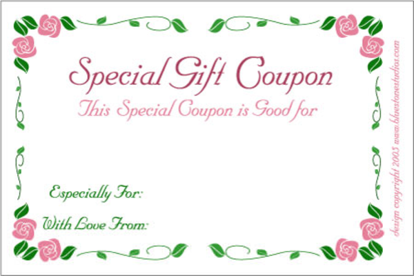 Free Mothers Day Gift Certificate Clipart Card Free