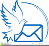 Dove With Ribbon Clipart Image